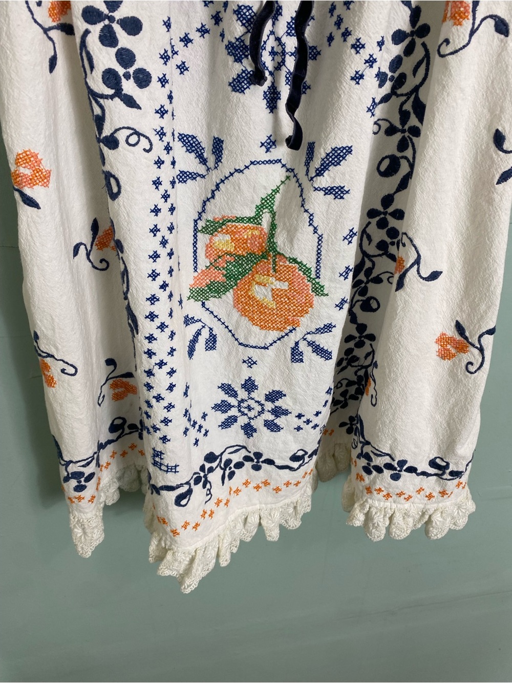 Free People Bali Main Squeeze Mini Dress Embroidered Large - Picture 4 of 12